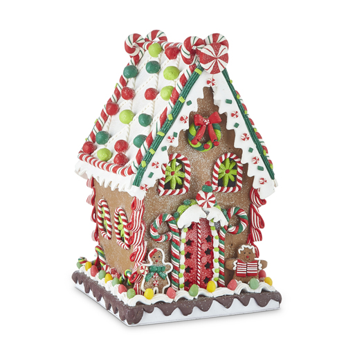 Details about   NEW!~RAZ Imports~12.5" ANIMATED MUSICAL GINGERBREAD MAN CANDY HOUSE~Base Decor 