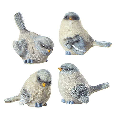 RAZ Imports Set of 3 Assorted 3.5 Resin Bird Figurines 