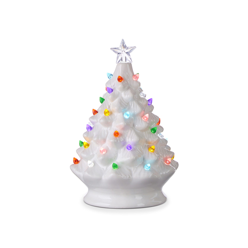 NEW!~RAZ Imports~12" SNOWMAN COUPLE Lighted Print Ornament~Canvas/Tree~Christmas 
