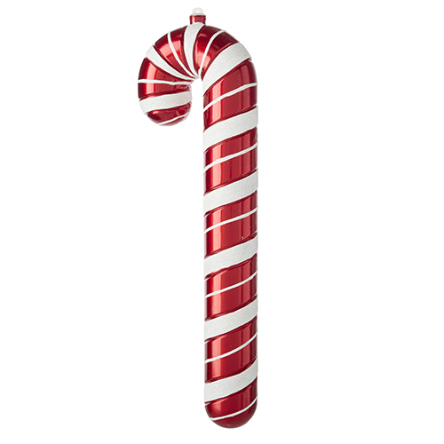 4 Red and White Ribbon Candy Ornament