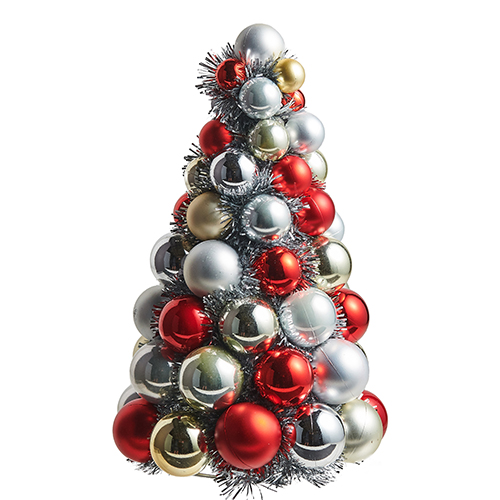 Raz 6' Red and White Felt Ball Christmas Tree Garland, Raz Imports, Raz  Christmas