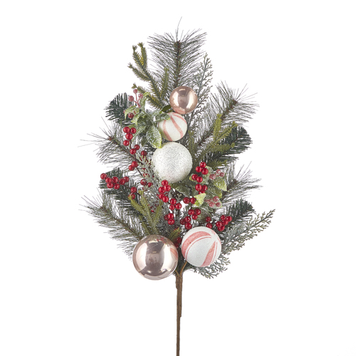RAZ Imports~37" Glittered Pine Winter Christmas Spray~Branch/Stem/Wreath/Tree 