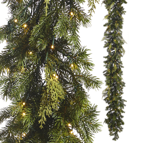 Raz 6' Crystal Christmas Tree Garland G4216328